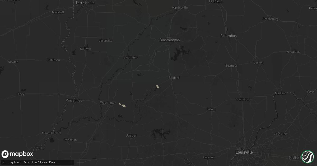 Hail map in Williams, IN on September 5, 2026