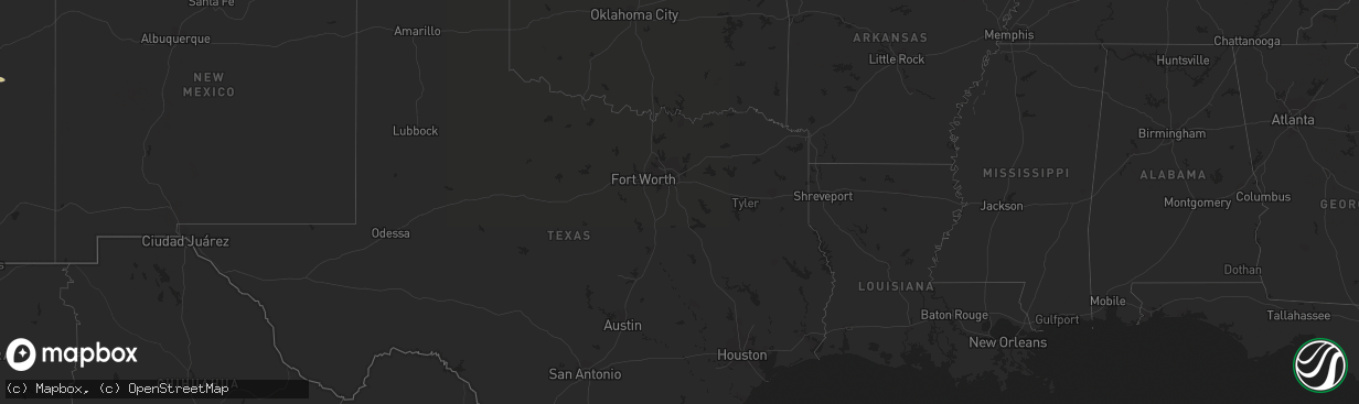 Hail map on September 6, 2011