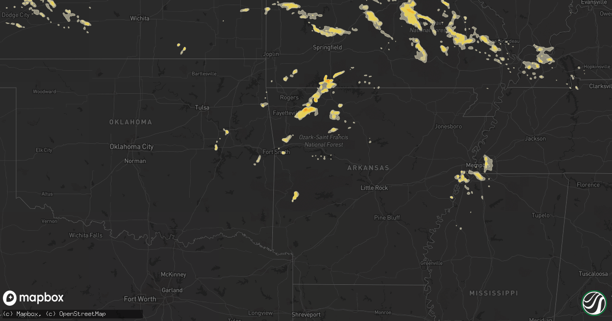 Hail map on September 6, 2012