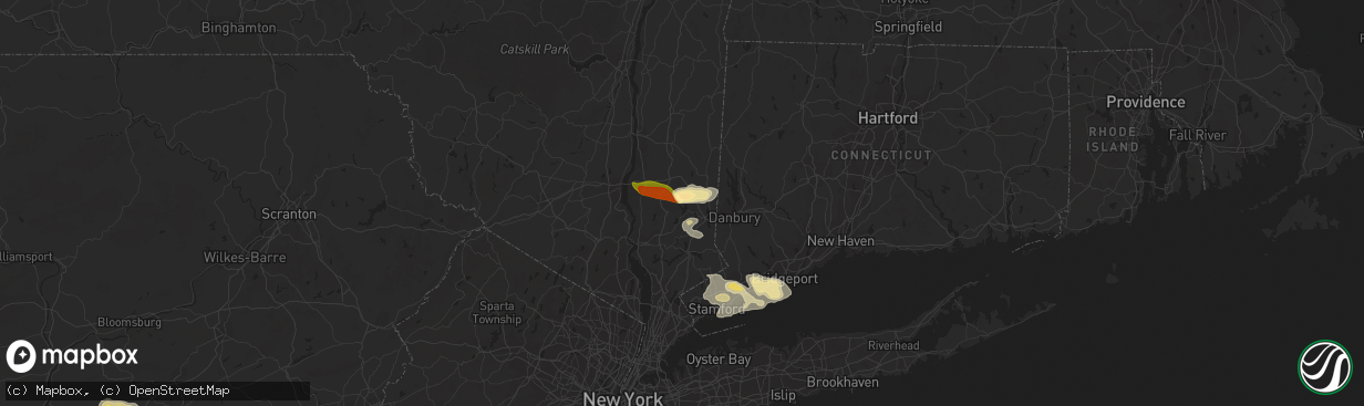 Hail map in Carmel, NY on September 6, 2014