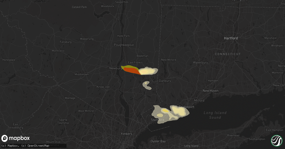 Hail map in Carmel, NY on September 6, 2014