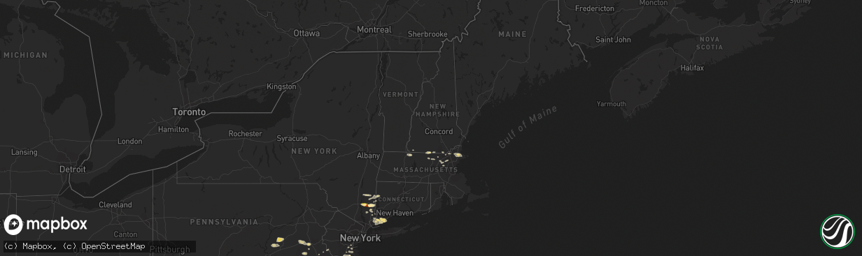 Hail map in New Hampshire on September 6, 2014