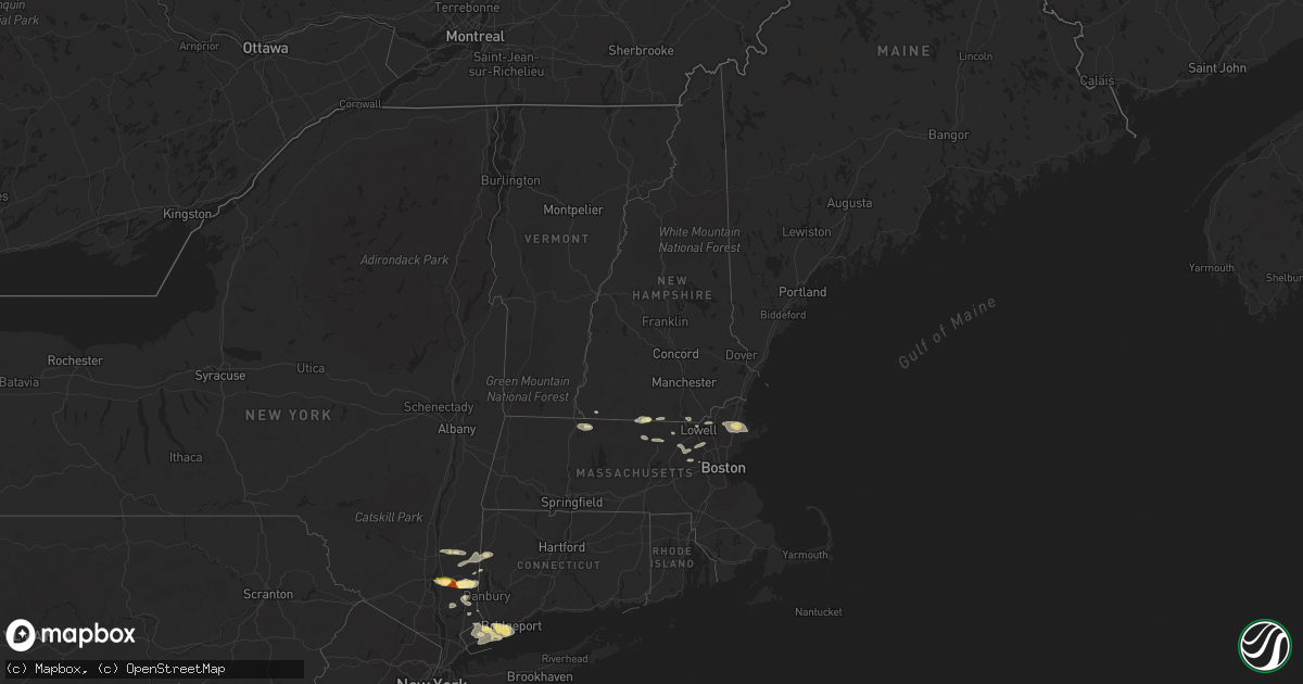 Hail map in New Hampshire on September 6, 2014
