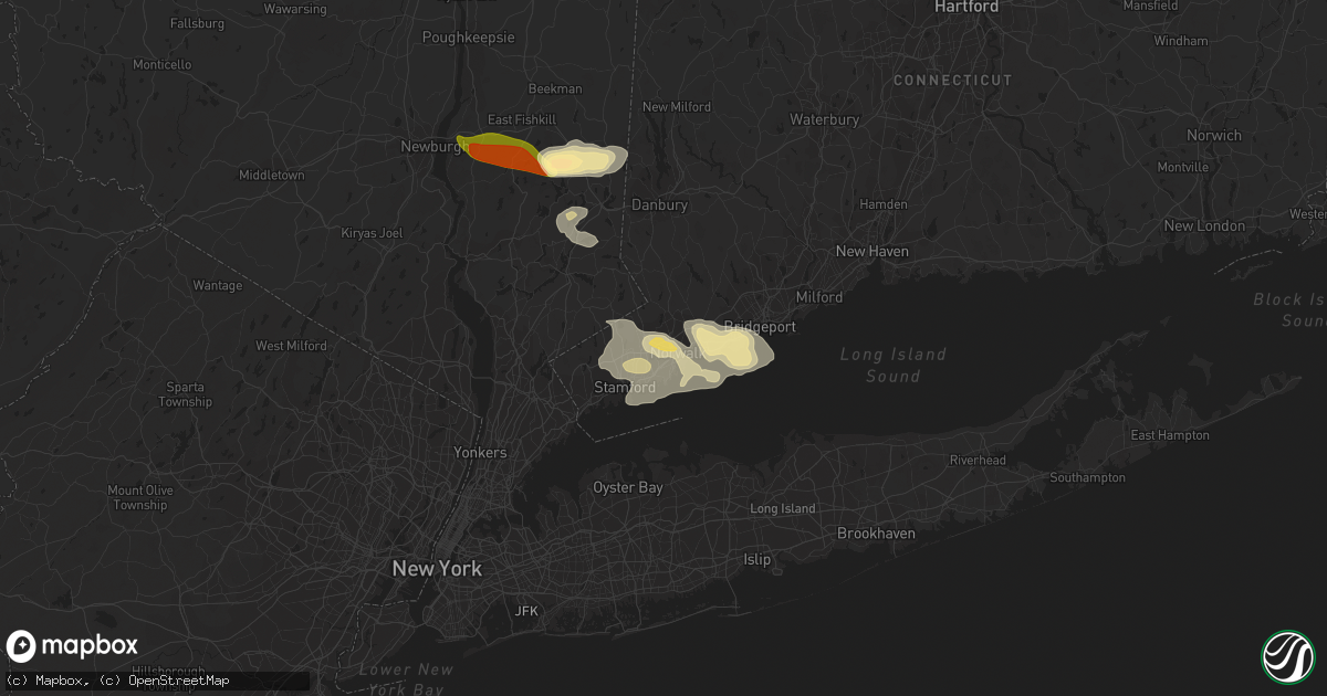 Hail map in Norwalk, CT on September 6, 2014