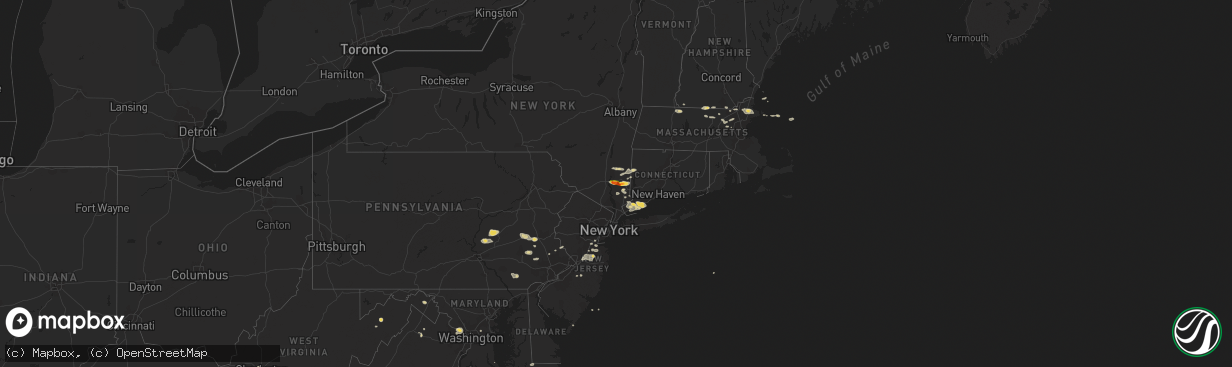 Hail map on September 6, 2014