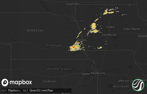 Hail map preview on 09-06-2015