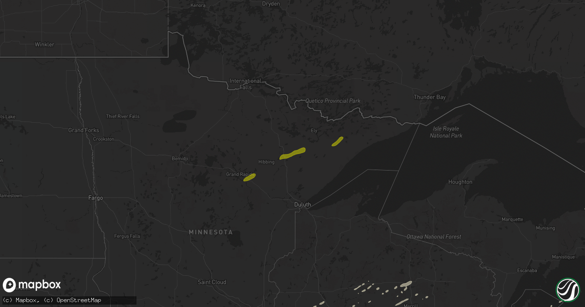 Hail map on September 6, 2016