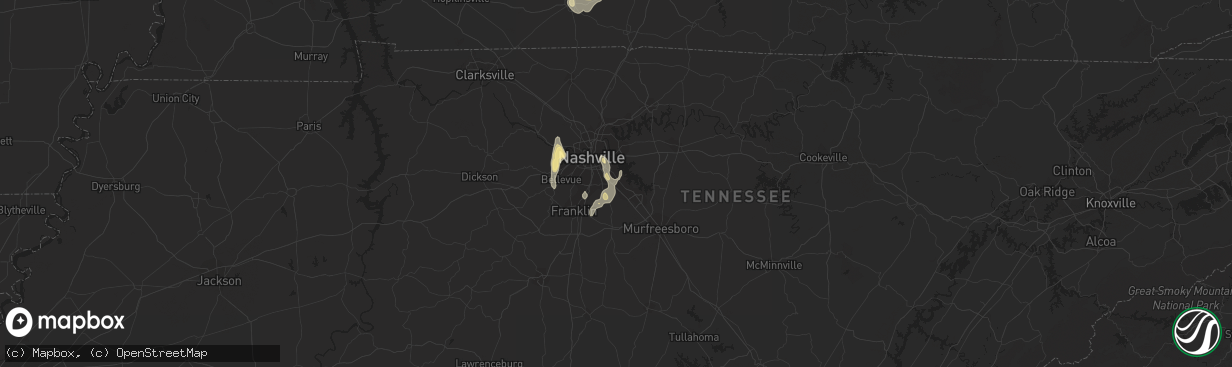 Hail map in Antioch, TN on September 6, 2018