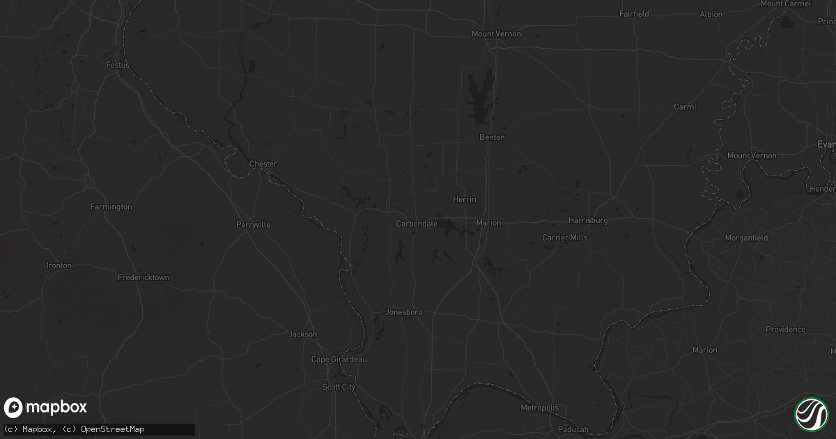 Hail map in Carbondale, IL on September 6, 2018