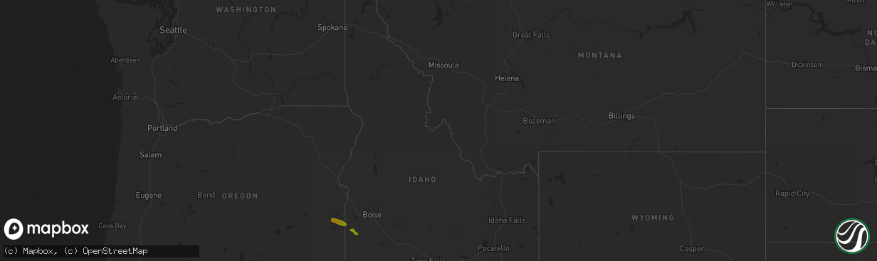 Hail map in Idaho on September 6, 2019