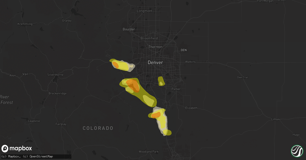Hail map in Littleton, CO on September 6, 2019