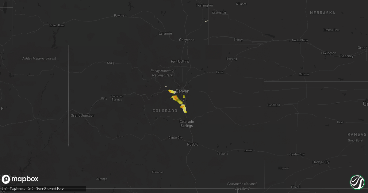 Hail map on September 6, 2019