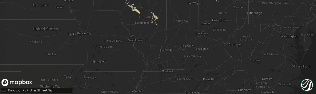 Hail map on September 6, 2020