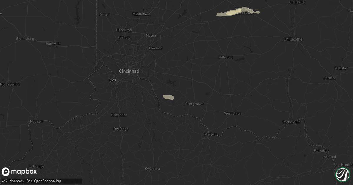 Hail map in Bethel, OH on September 6, 2024