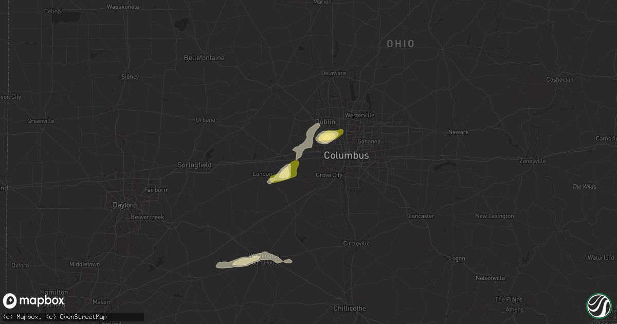 Hail map in Galloway, OH on September 6, 2024
