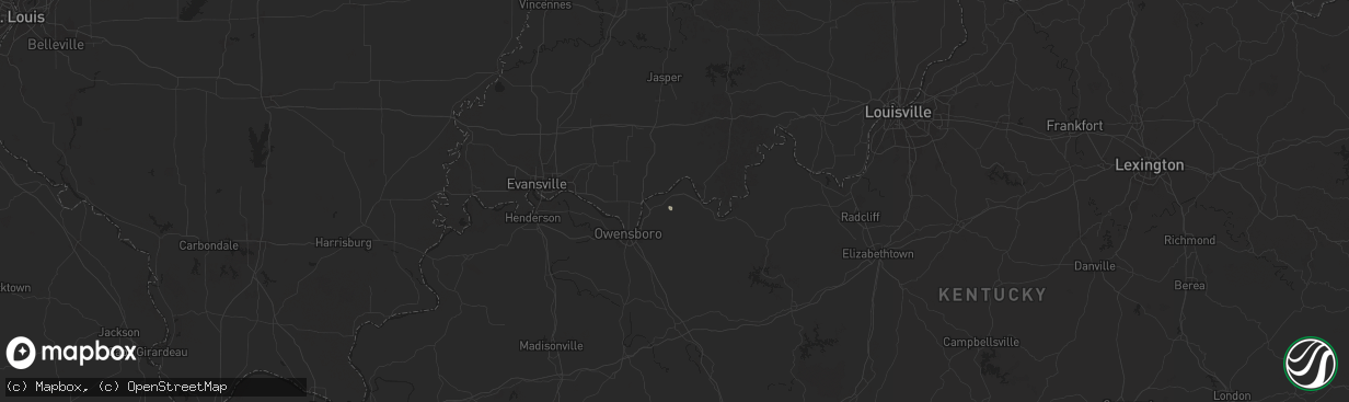 Hail map in Lewisport, KY on September 6, 2024