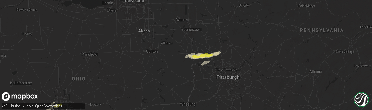 Hail map in Lisbon, OH on September 6, 2024