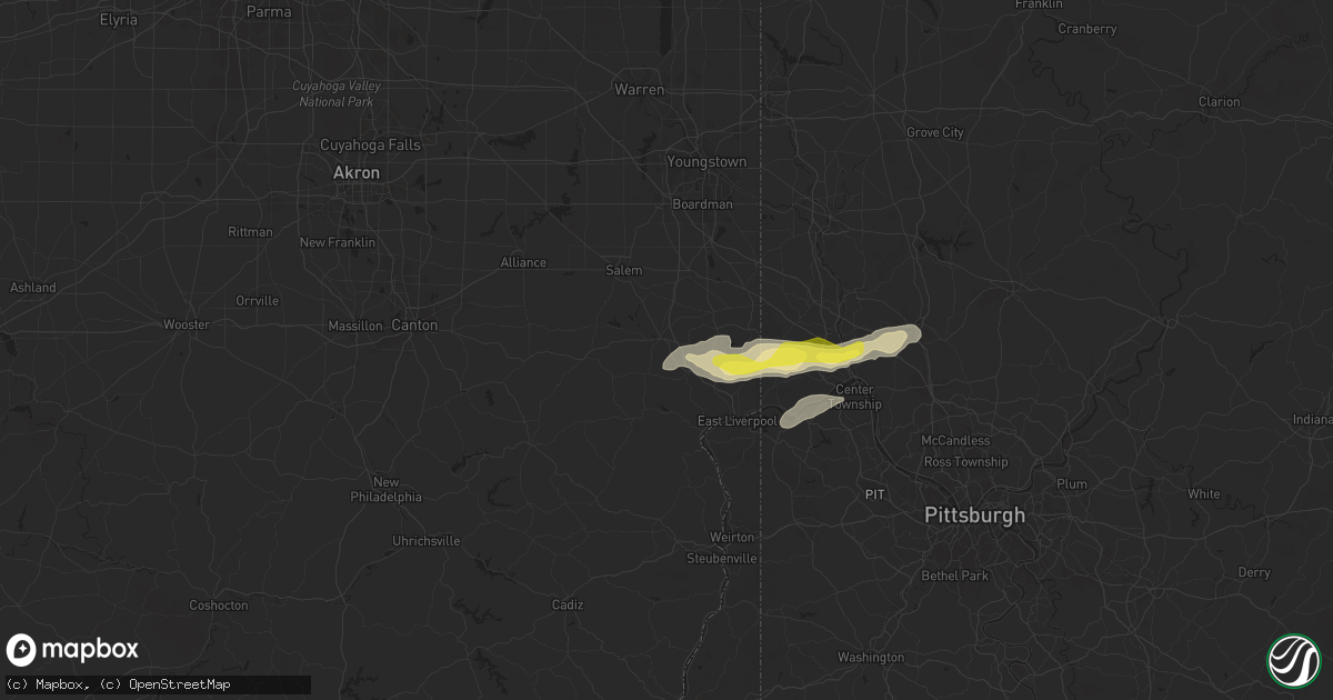 Hail map in Lisbon, OH on September 6, 2024
