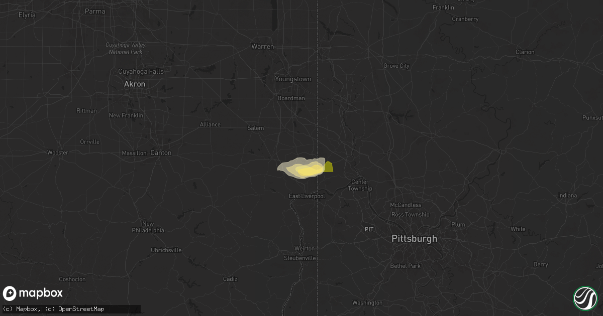 Hail map in Rogers, OH on September 6, 2024