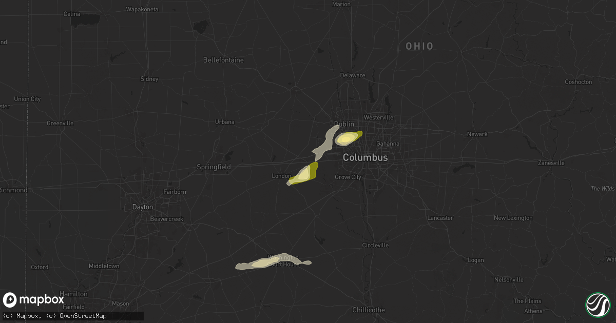 Hail map in West Jefferson, OH on September 6, 2024