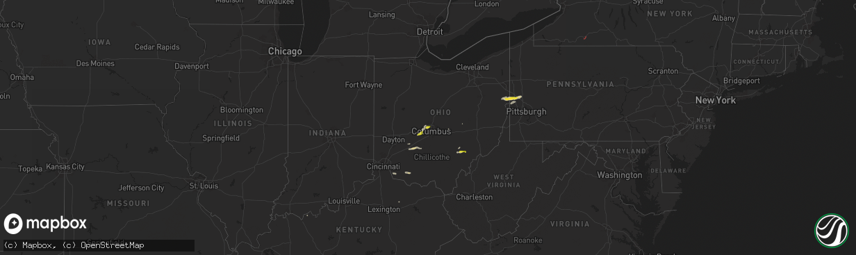 Hail map on September 6, 2024