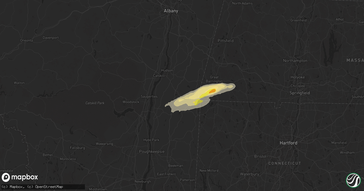 Hail map in Ancram, NY on September 6, 2025