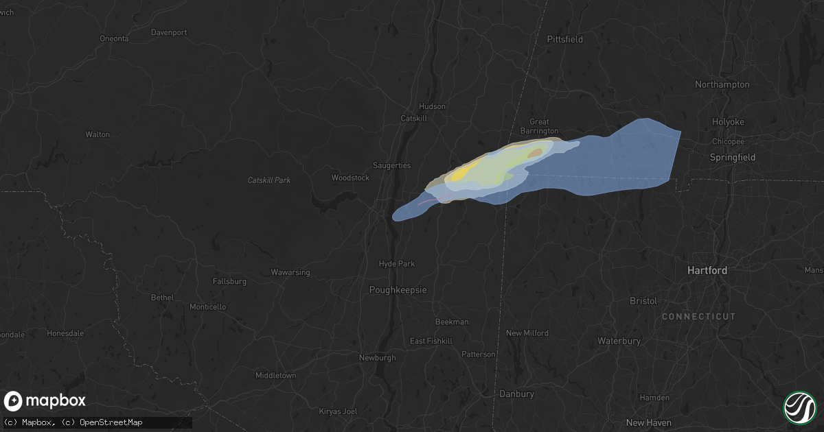 Hail Map in Rhinebeck, NY on September 6, 2025 - HailTrace