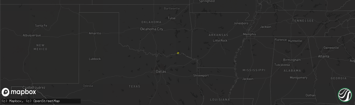 Hail map on September 6, 2025