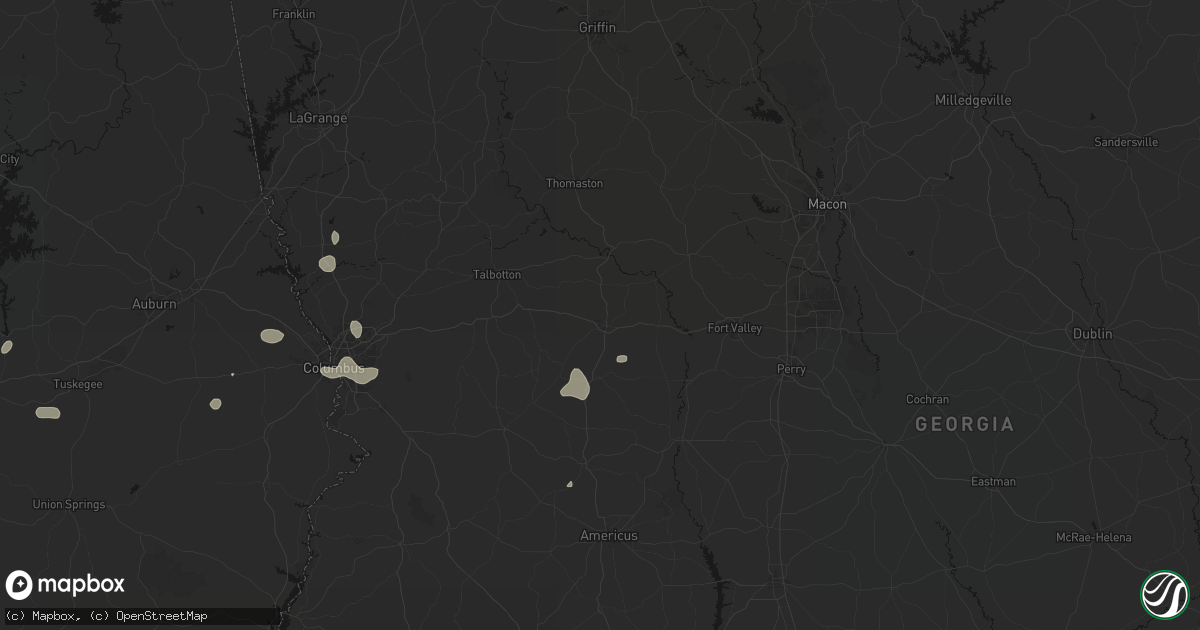 Hail map in Butler, GA on September 6, 2026
