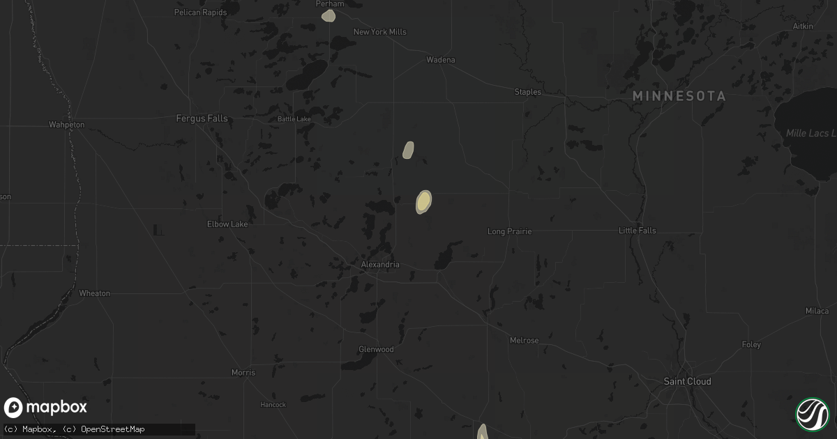 Hail map in Carlos, MN on September 6, 2026