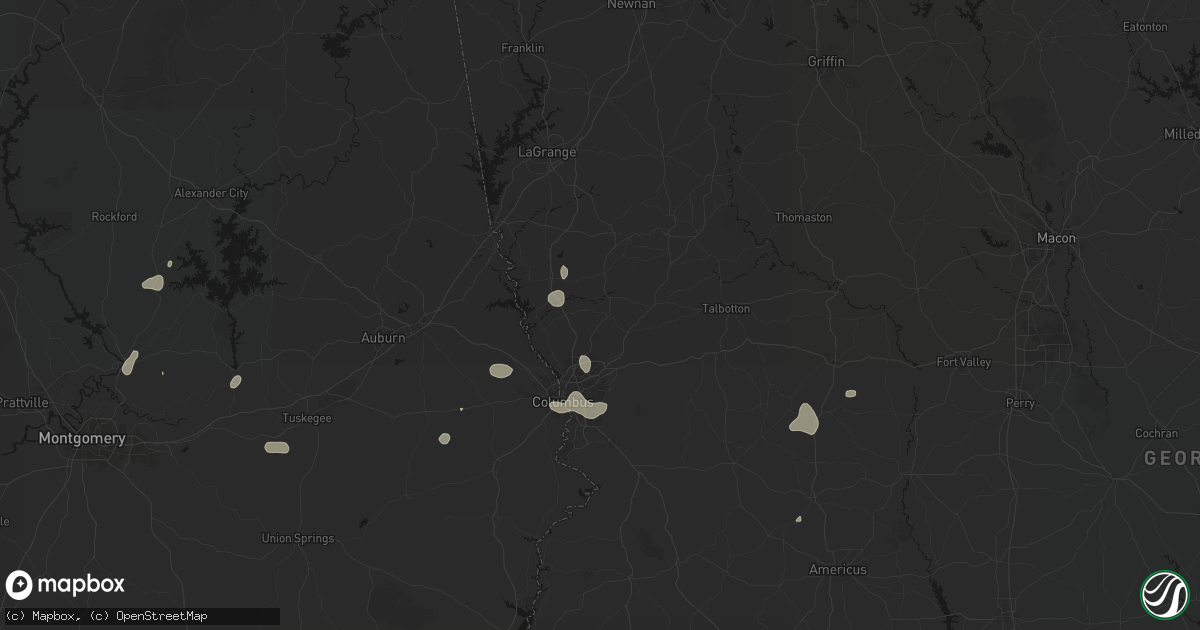 Hail map in Cataula, GA on September 6, 2026