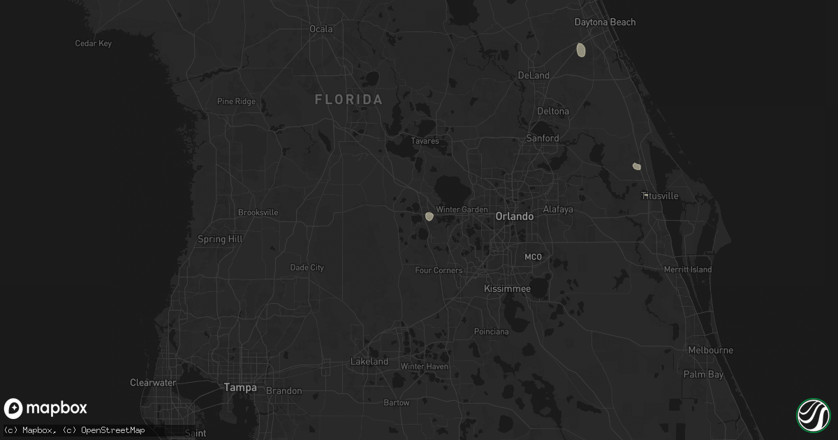 Hail map in Clermont, FL on September 6, 2026