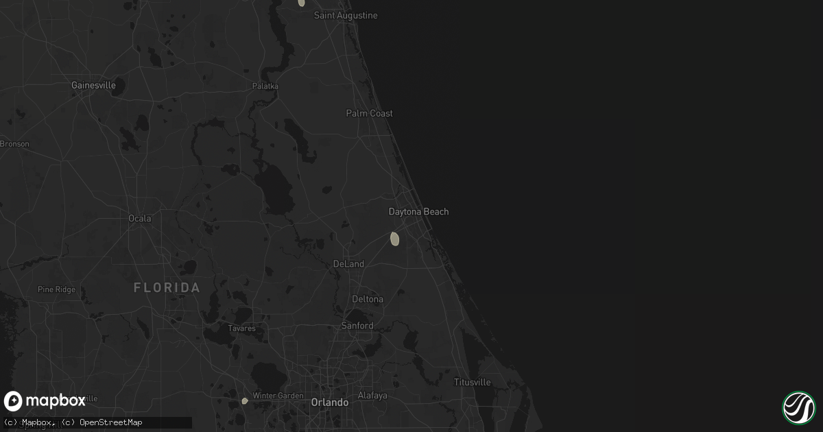 Hail map in Daytona Beach, FL on September 6, 2026
