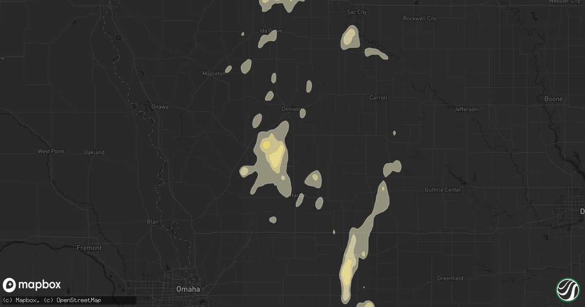 Hail map in Defiance, IA on September 6, 2026