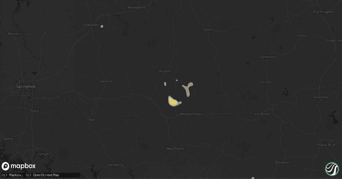 Hail map in Elk Creek, MO on September 6, 2026