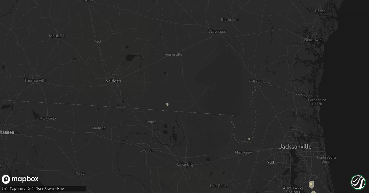 Hail map in Fargo, GA on September 6, 2026