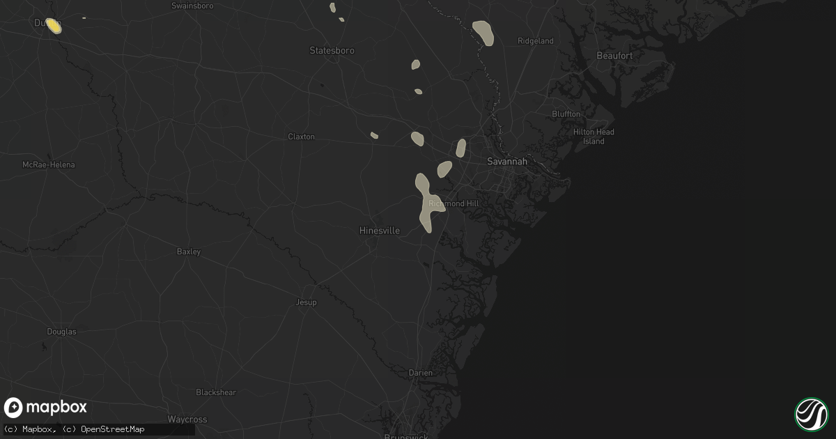 Hail map in Fleming, GA on September 6, 2026