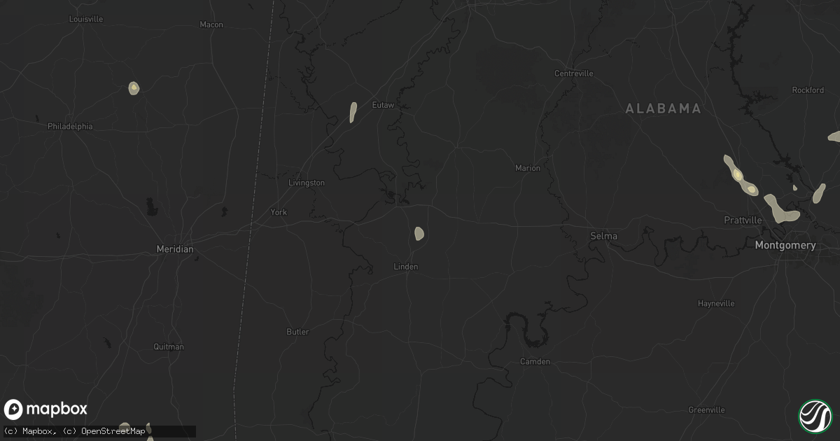 Hail map in Gallion, AL on September 6, 2026
