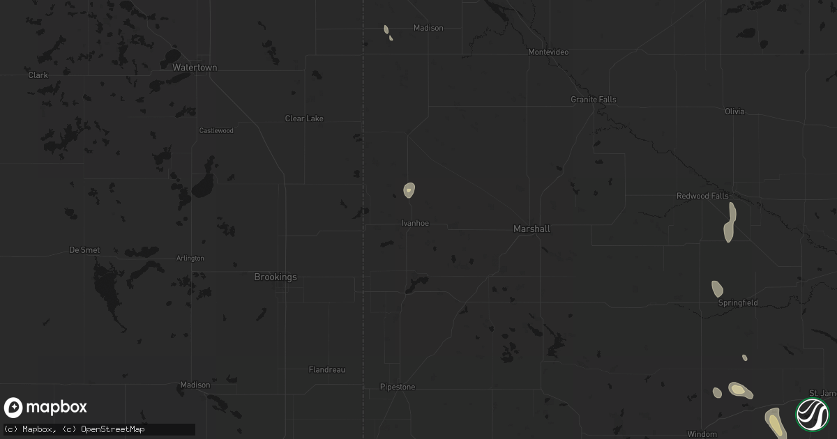 Hail map in Ivanhoe, MN on September 6, 2026