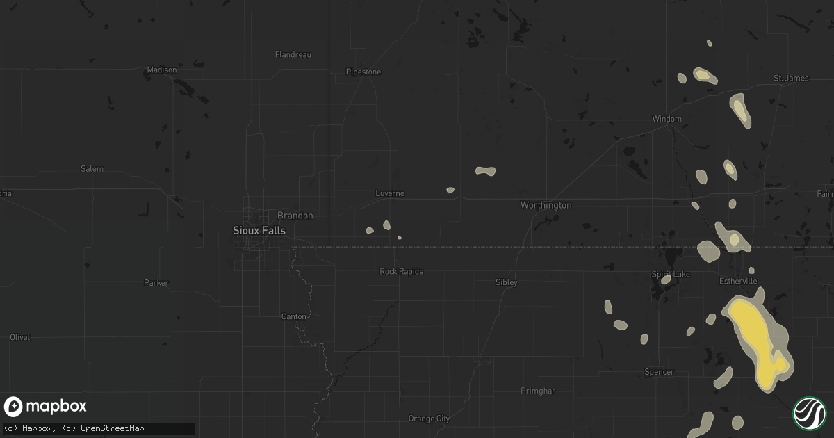 Hail map in Kanaranzi, MN on September 6, 2026