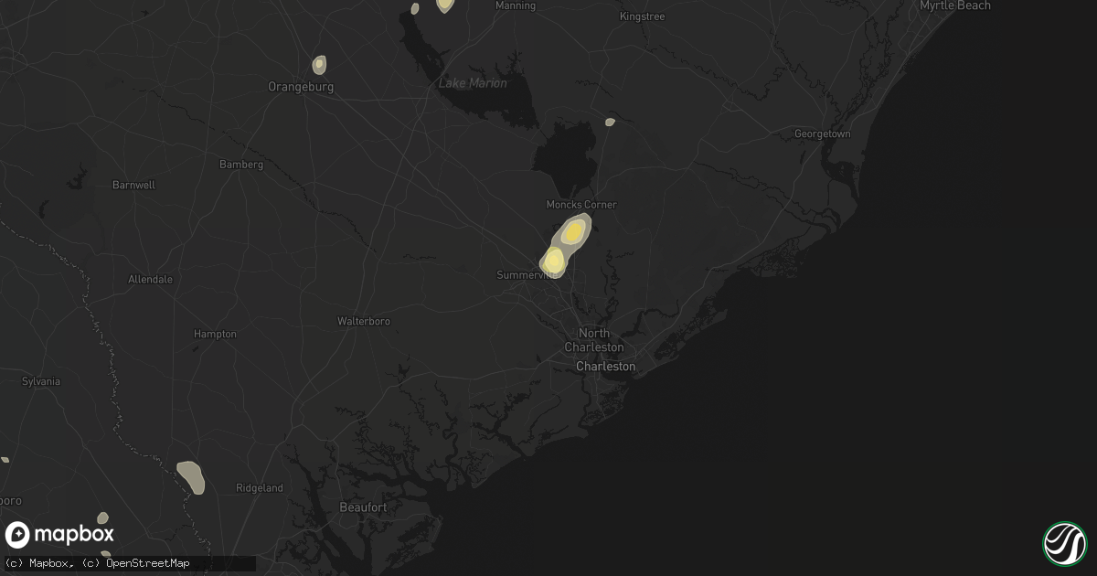 Hail map in Ladson, SC on September 6, 2026