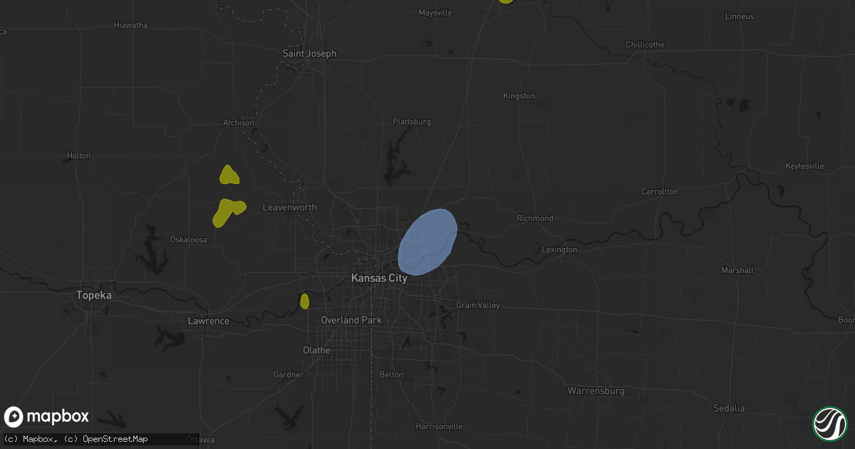 Hail map in Liberty, MO on September 6, 2026