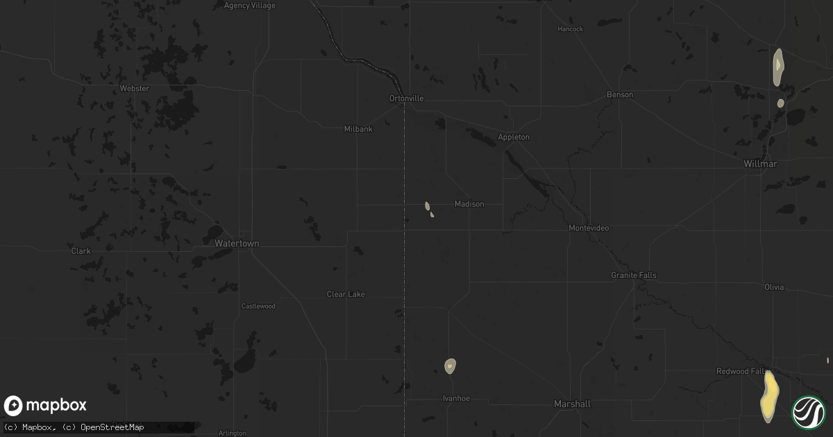 Hail map in Marietta, MN on September 6, 2026
