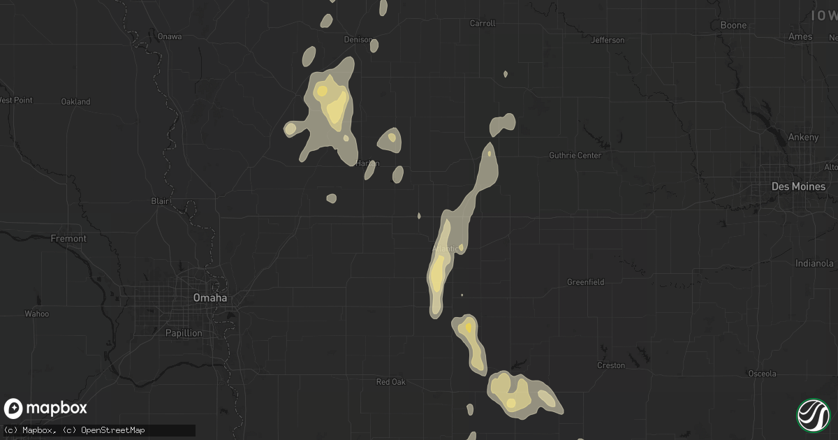 Hail map in Marne, IA on September 6, 2026