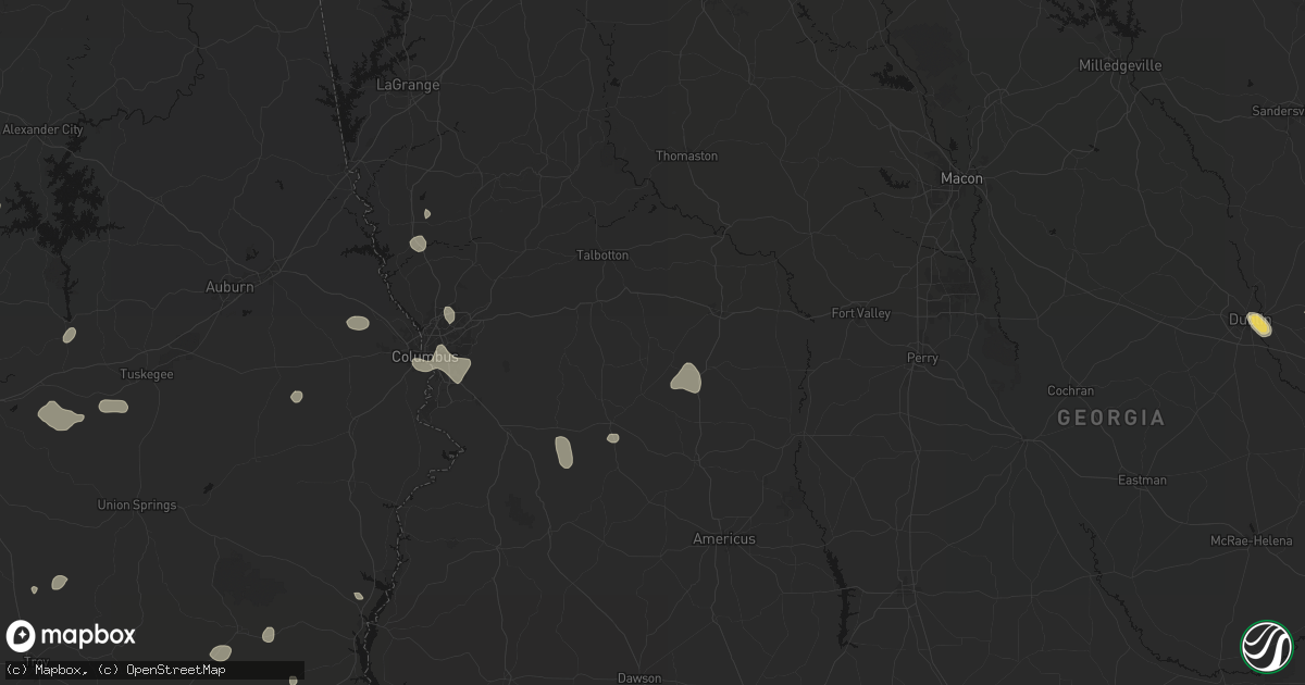 Hail map in Mauk, GA on September 6, 2026