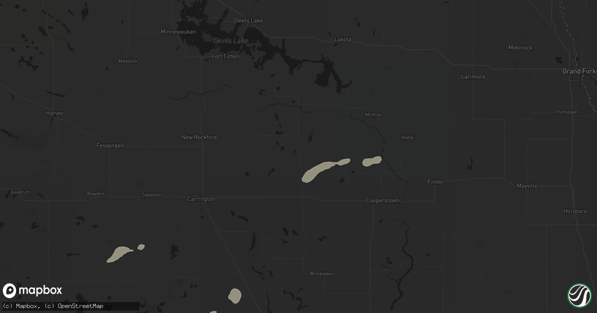 Hail map in Mchenry, ND on September 6, 2026