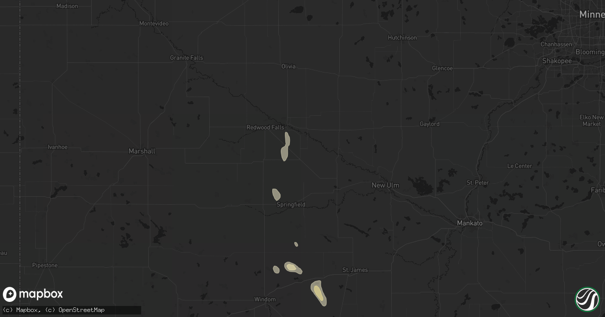 Hail map in Morgan, MN on September 6, 2026