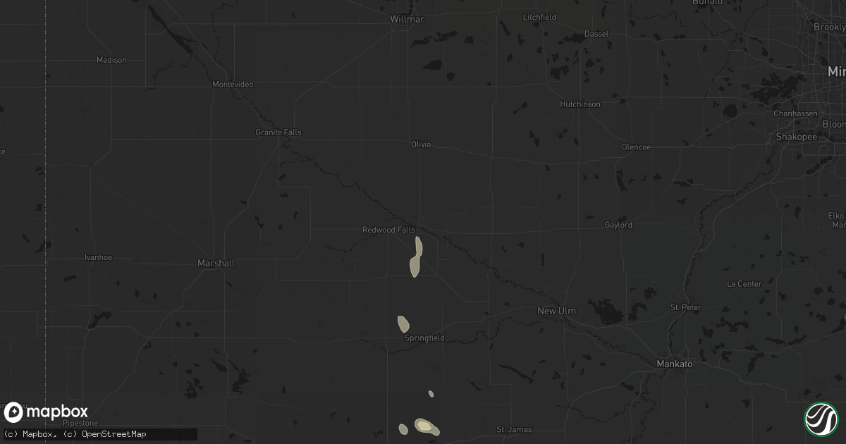 Hail map in Morton, MN on September 6, 2026