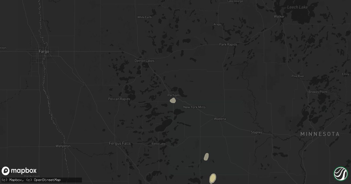 Hail map in Perham, MN on September 6, 2026
