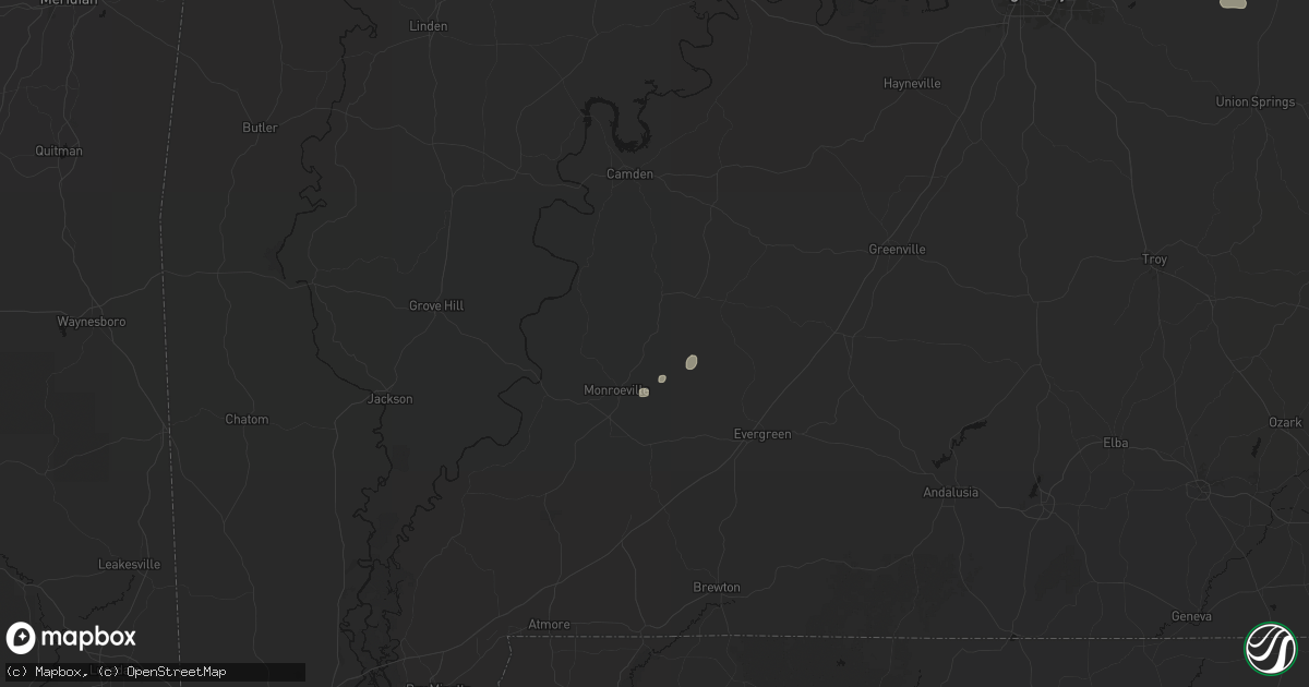 Hail map in Peterman, AL on September 6, 2026